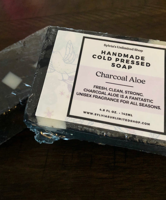 Charcoal Aloe Cold Process Soap