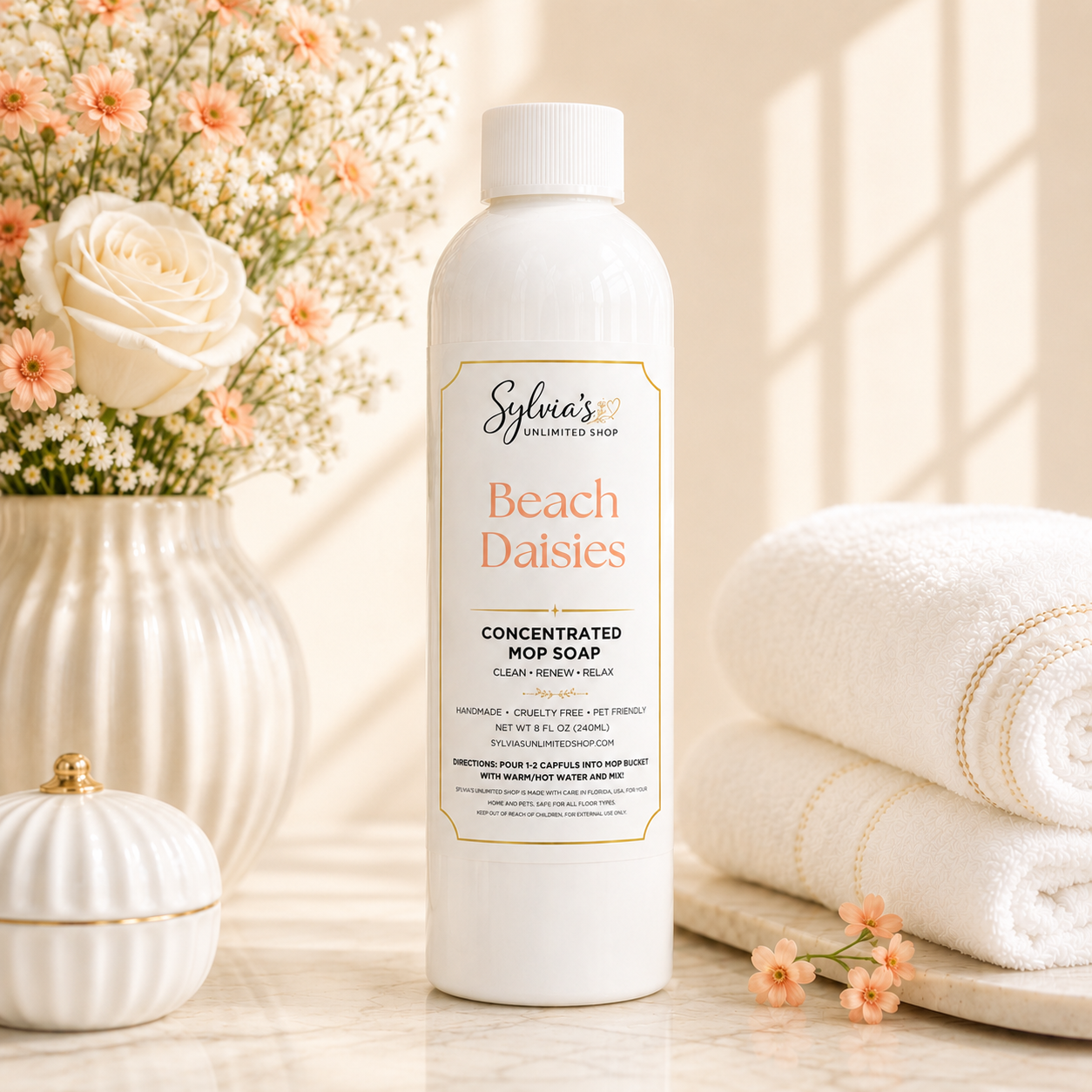 Beach Daisies All Natural Mop Soap