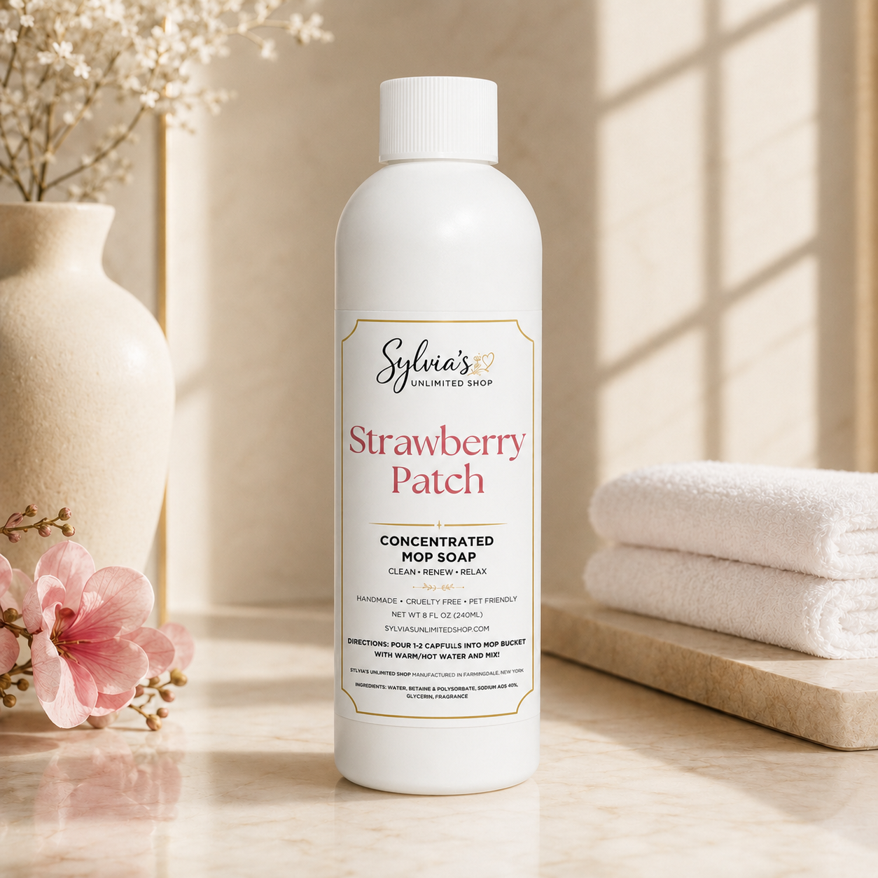 Strawberry Patch All Natural Mop Soap