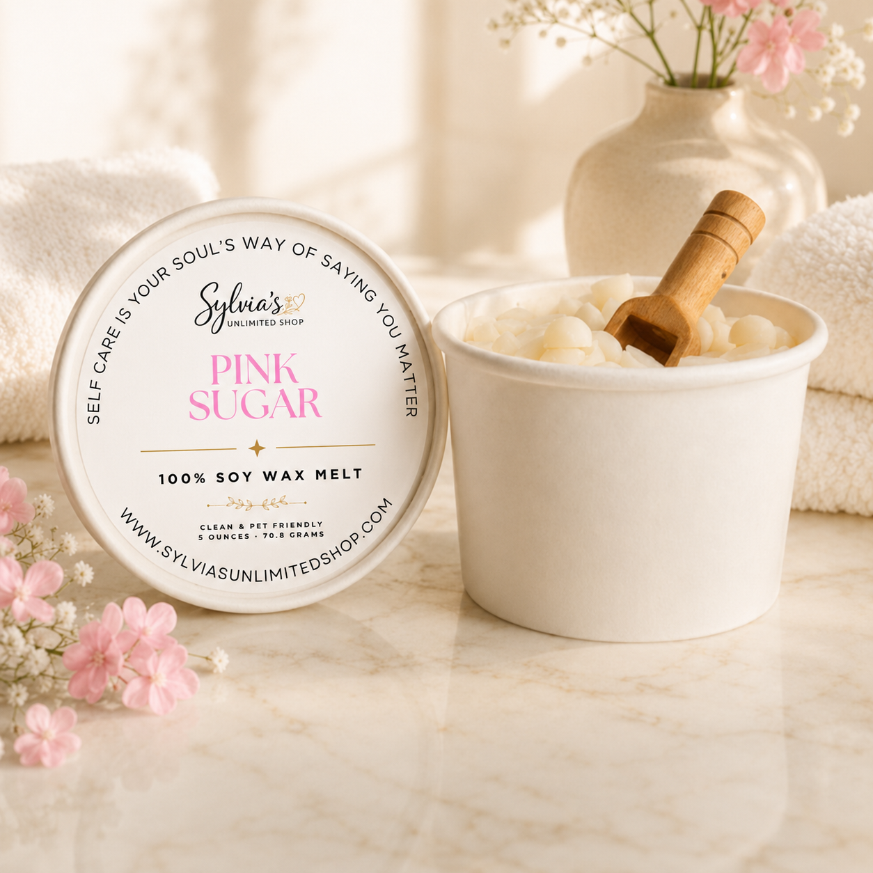 Pink Sugar Scoopable Wax Melts
