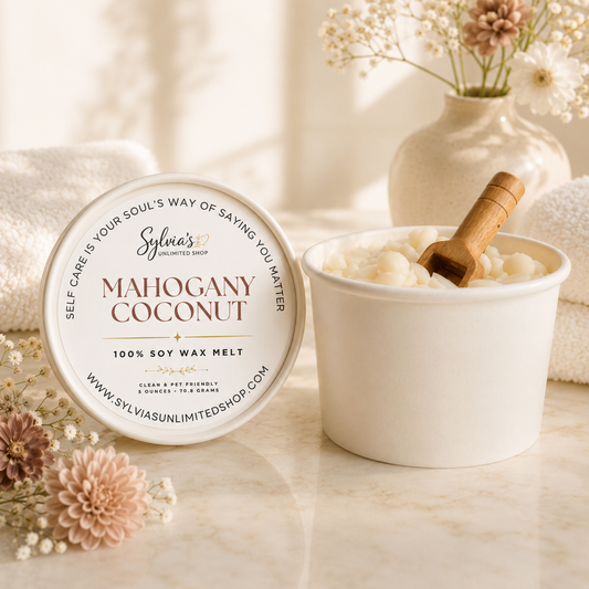 Mahogany Coconut Scoopable Wax Melts