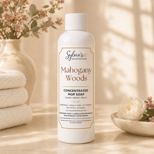 Mahogany & Teakwood Type All Natural Mop Soap