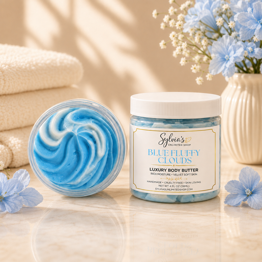 4oz. Blue Fluffy Cloud Body Butter