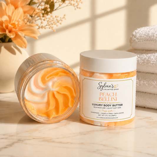 4oz. Peach Bellini Pheromone Infused Body Butter