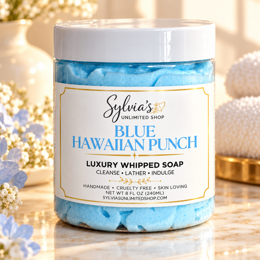 Blue Hawaiian Punch Whipped Soap