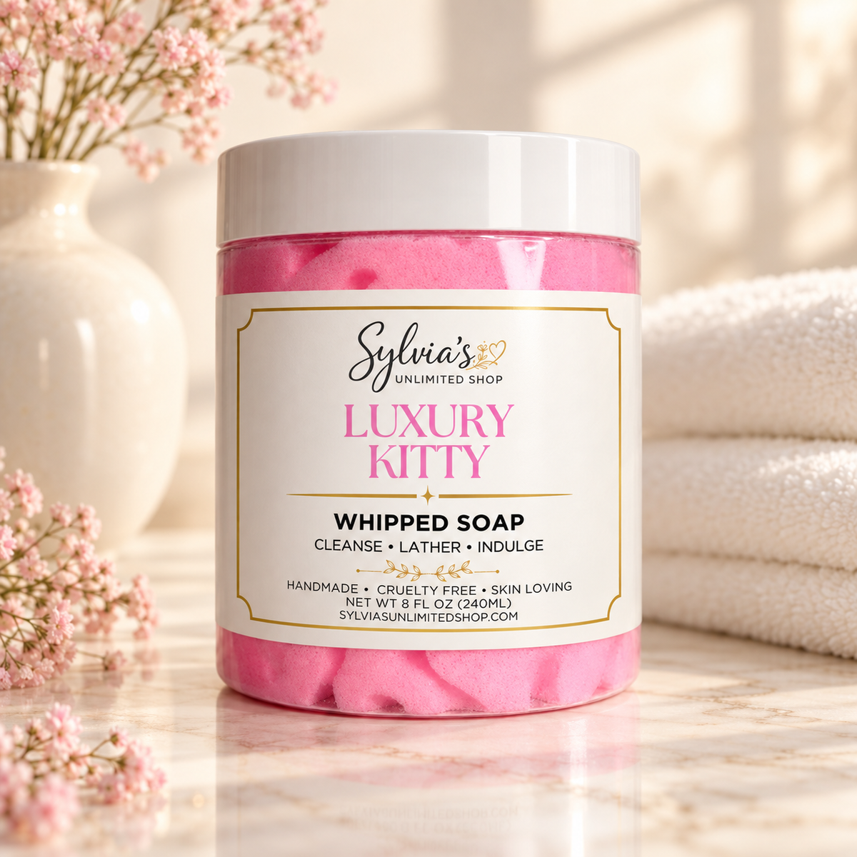8oz. Luxury Kitty Whipped Soap