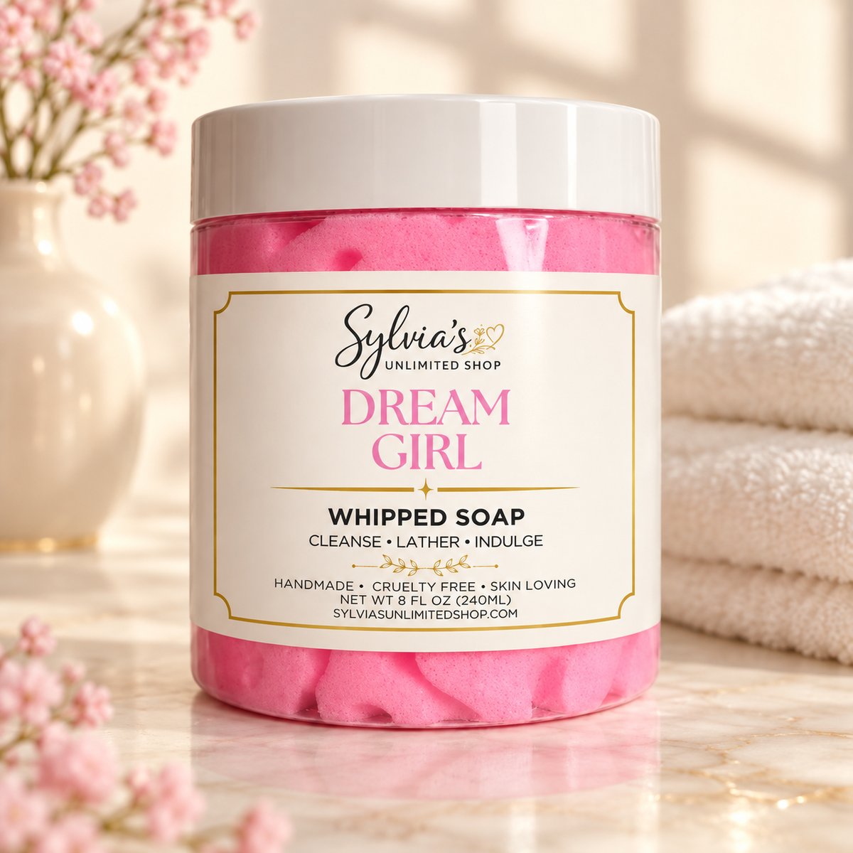 8oz. Dream Girl Whipped Soap