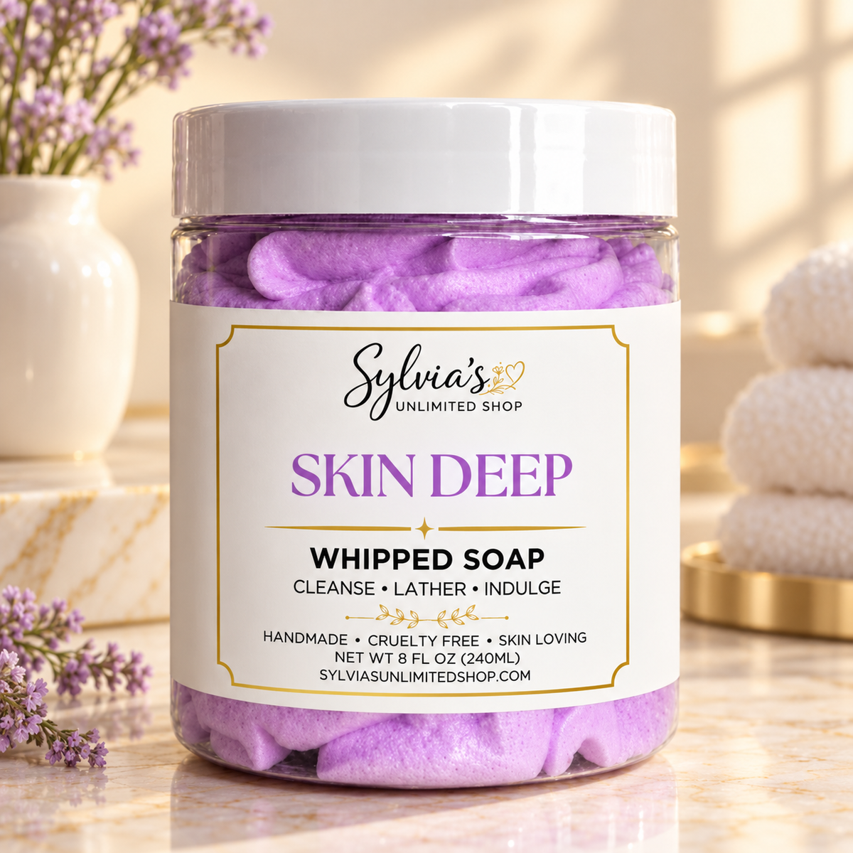 8oz. Skin Deep Whipped Soap