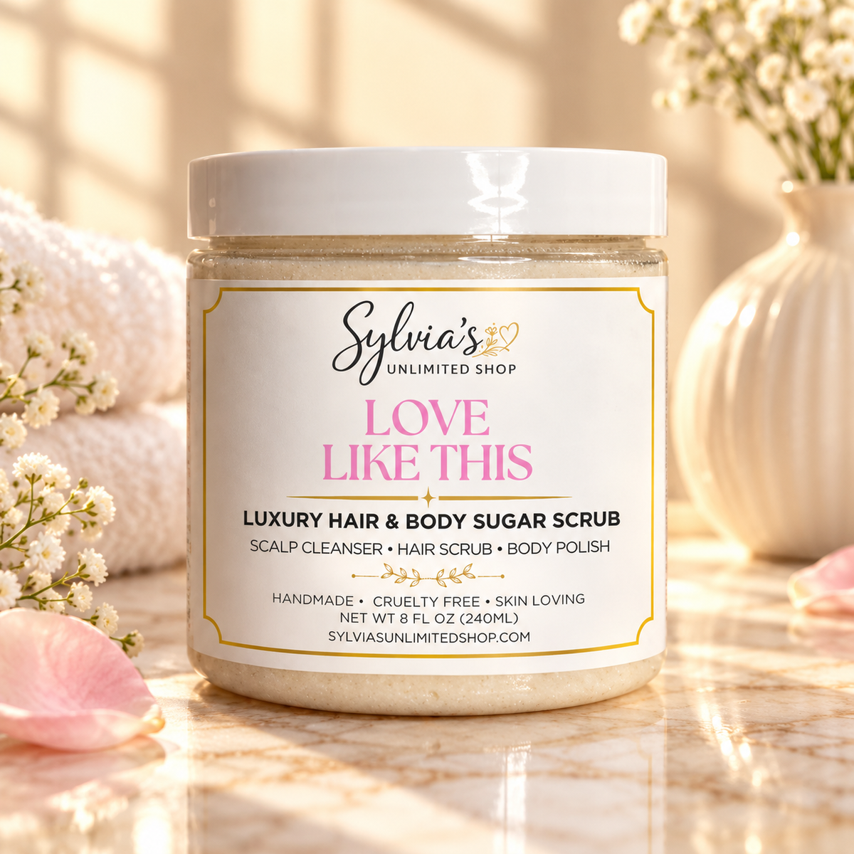 8oz. Love Like This Hair & Body Sugar Scrub