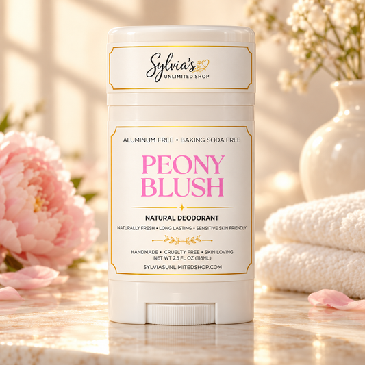2.5oz. Peony Blush Natural Deodorant