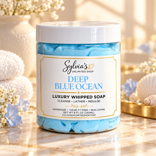 Deep Blue Ocean Whipped Soap