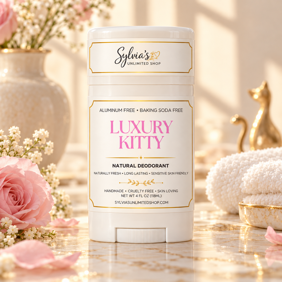 2.5oz. Luxury Kitty Natural Deodorant