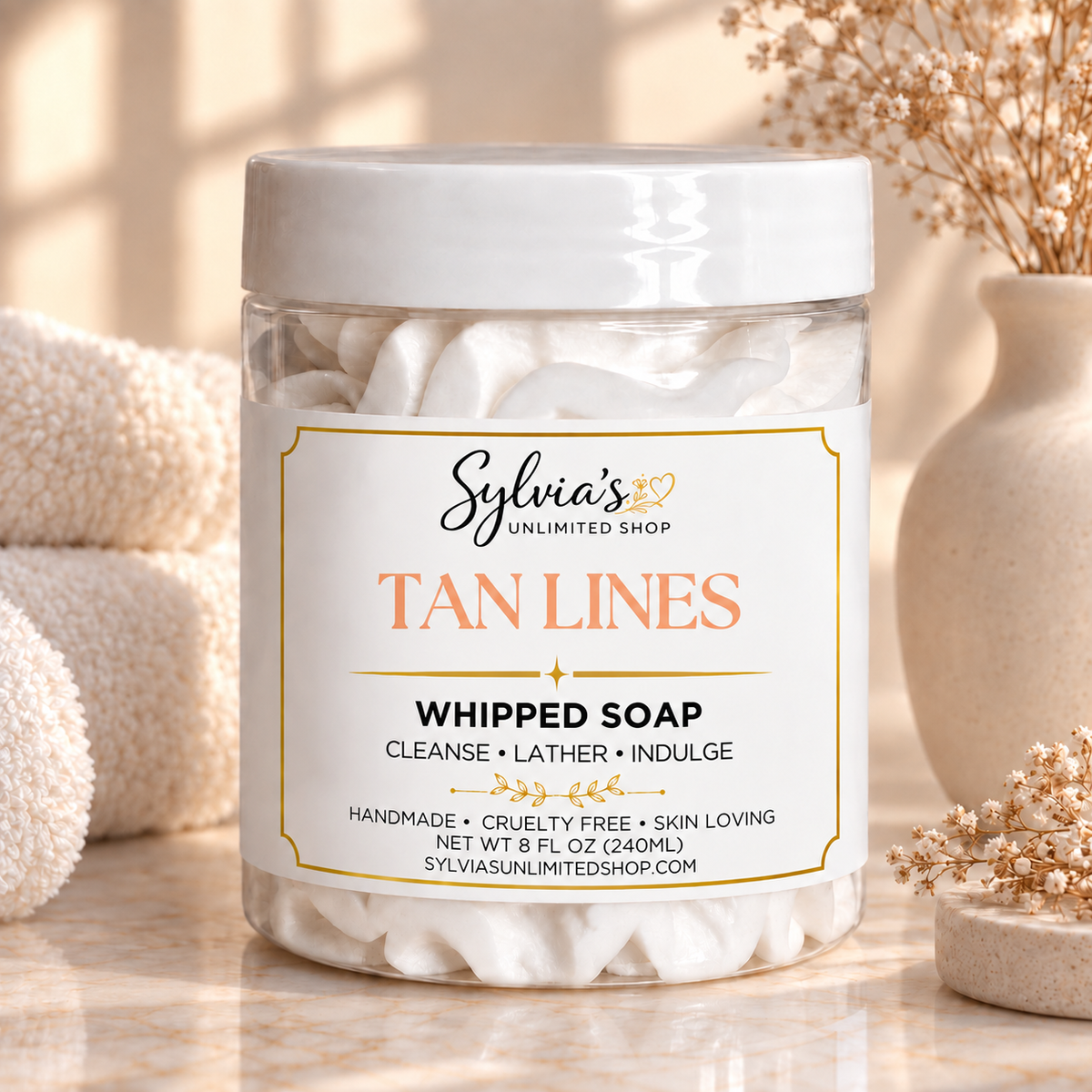 8oz. Tan Lines Whipped Soap