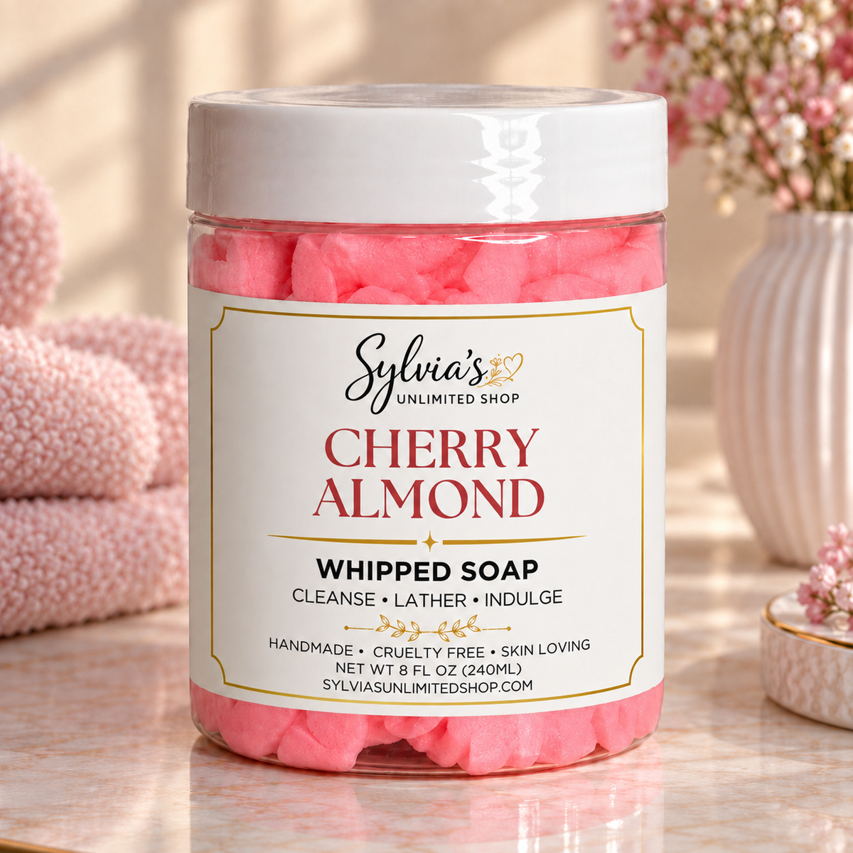 Cherry Almond Whipped Soap