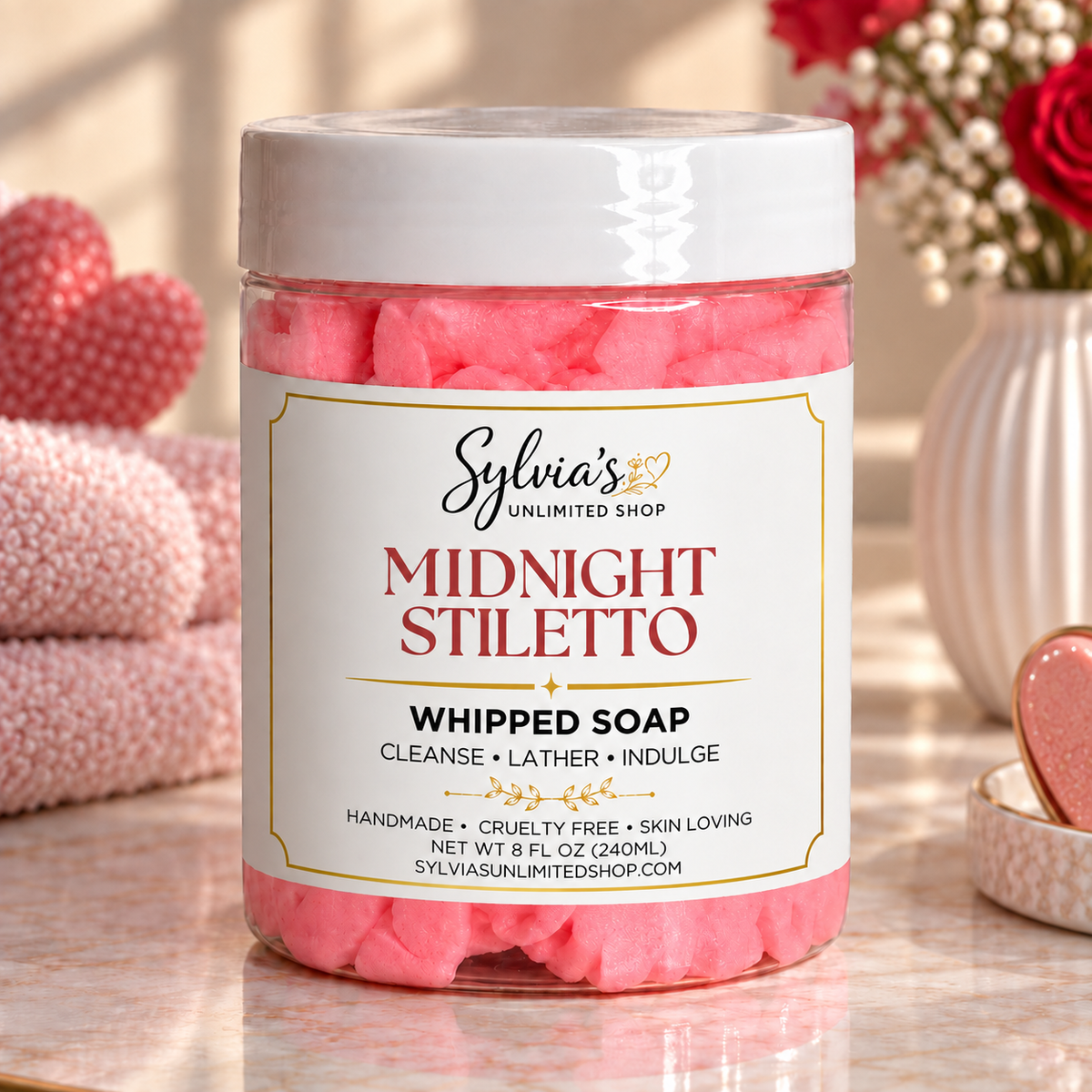 8oz. Midnight Stiletto Whipped Soap