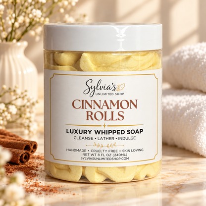 Cinnamon Roll Whipped Soap