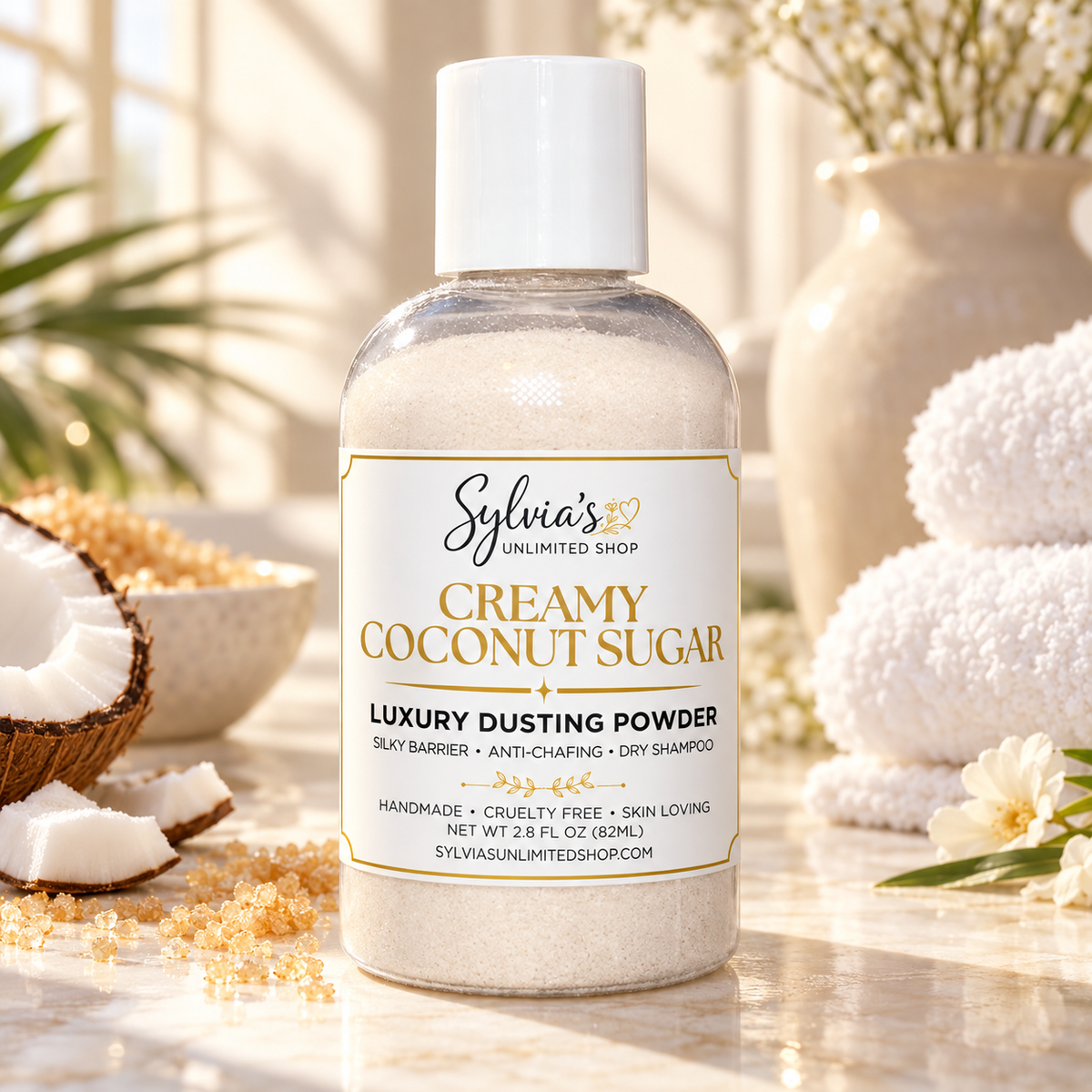 Creamy Coconut Sugar Dusting Powder