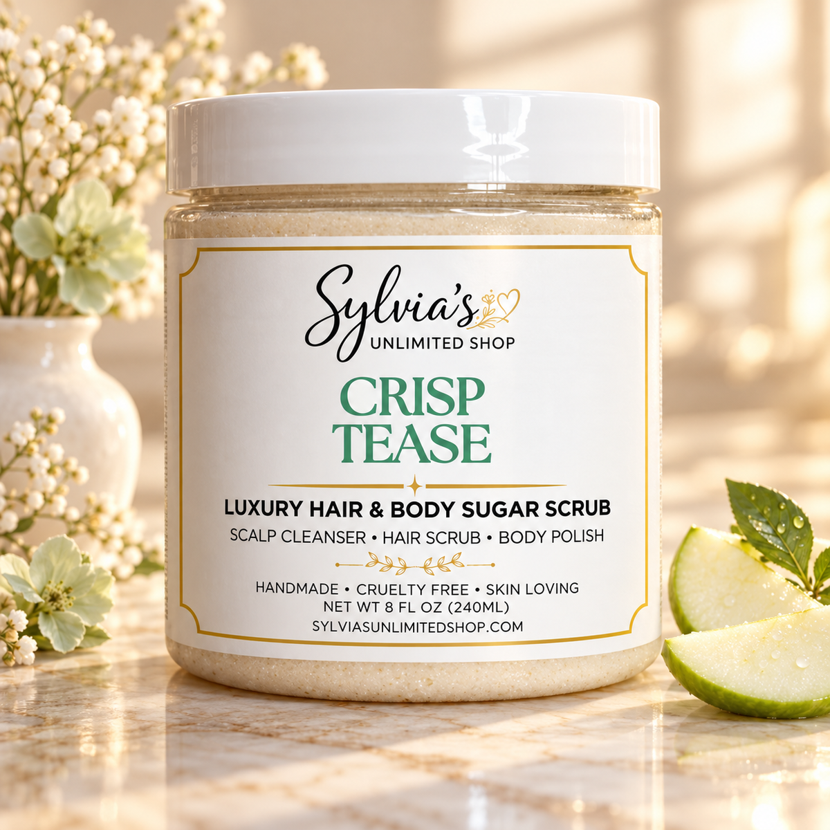 Crisp Tease Hair & Body Sugar Scrub