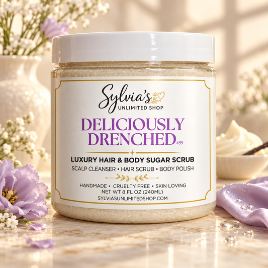 Deliciously Drenched Hair & Body Sugar Scrub