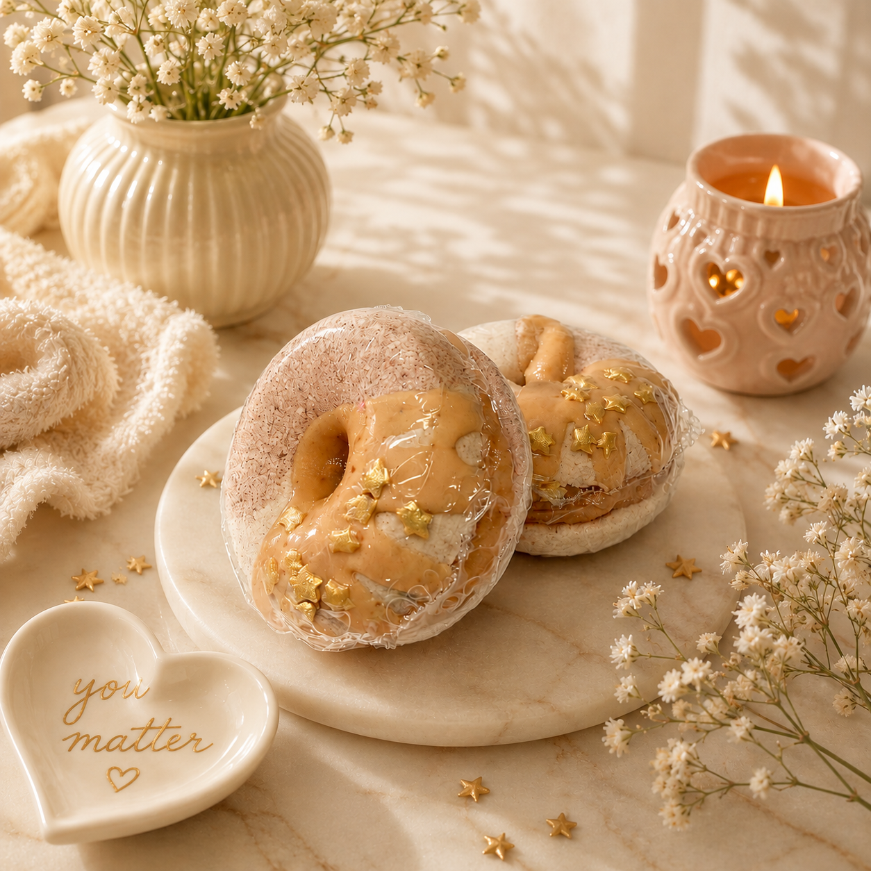 Oatmeal, Milk & Honey Bath Bomb + Body Frosting Filling