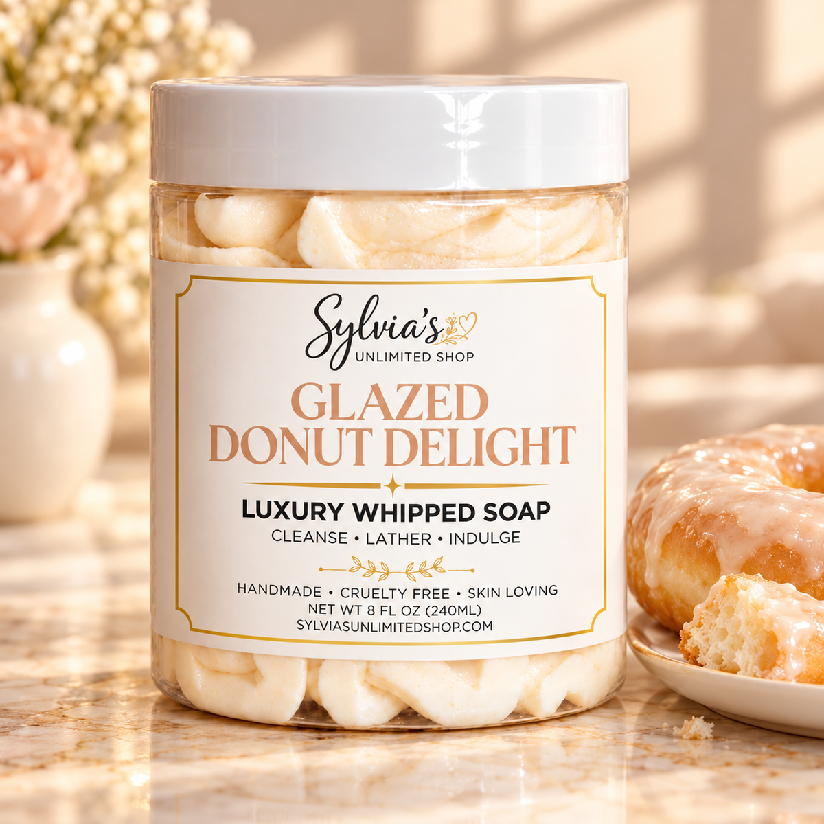 Glazed Donut Delight Whipped Soap