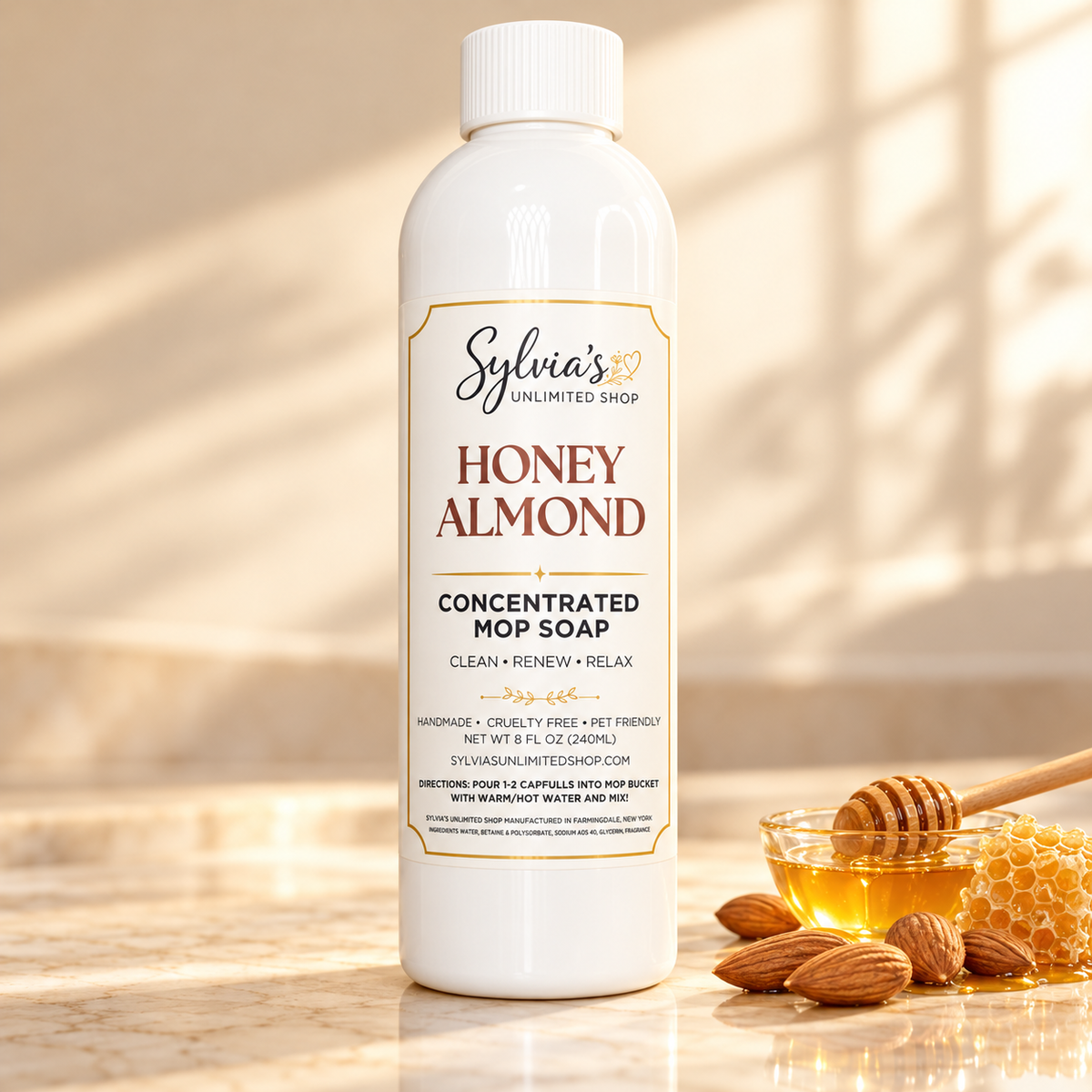 Honey Almond All Natural Mop Soap