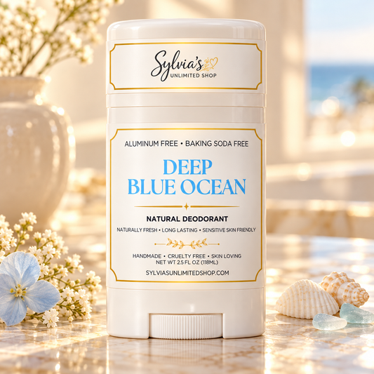 2.5oz. Deep Blue Ocean Unisex Natural Deodorant