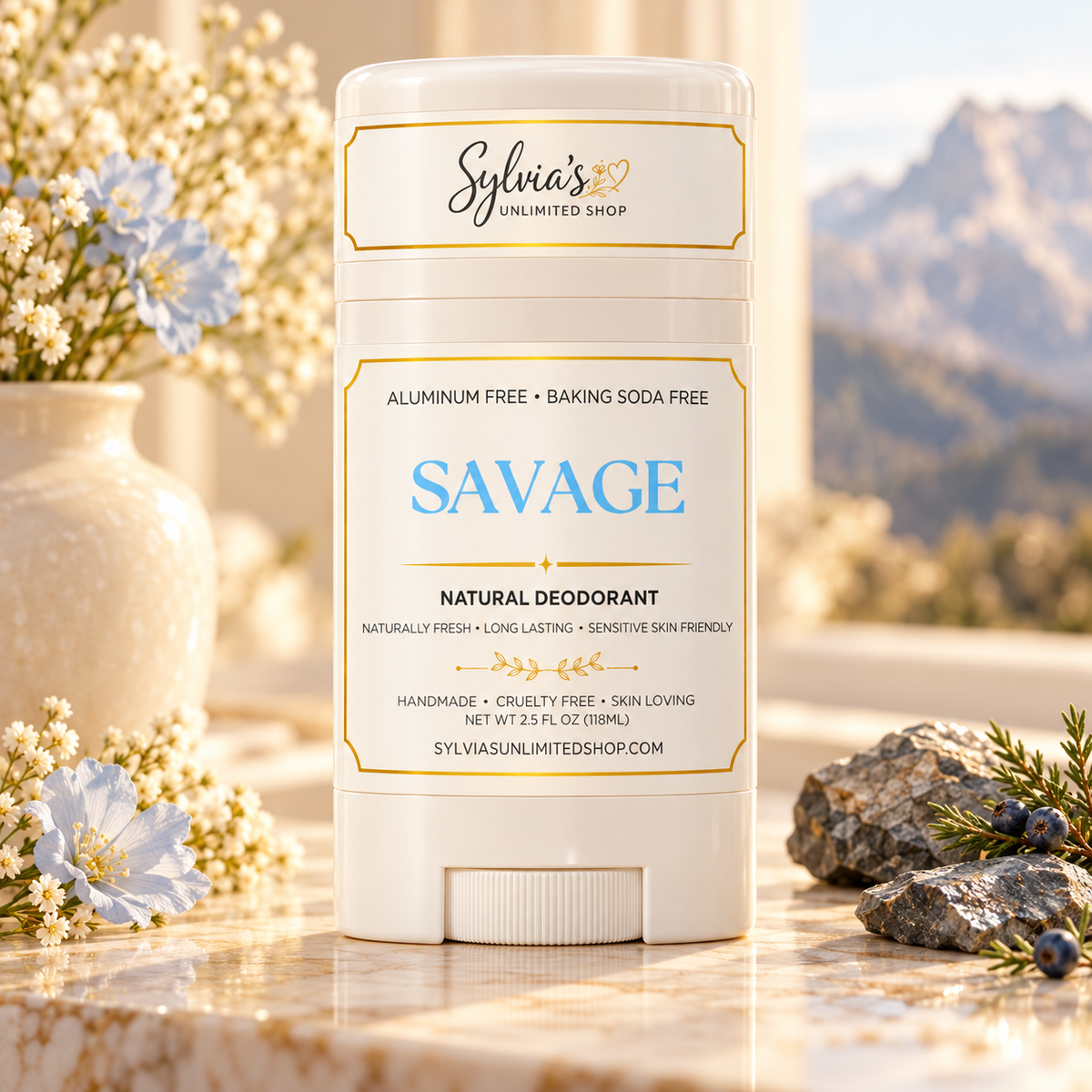 2.5oz. Savage Men's Natural Deodorant