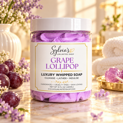Grape Lollipop Whipped Soap