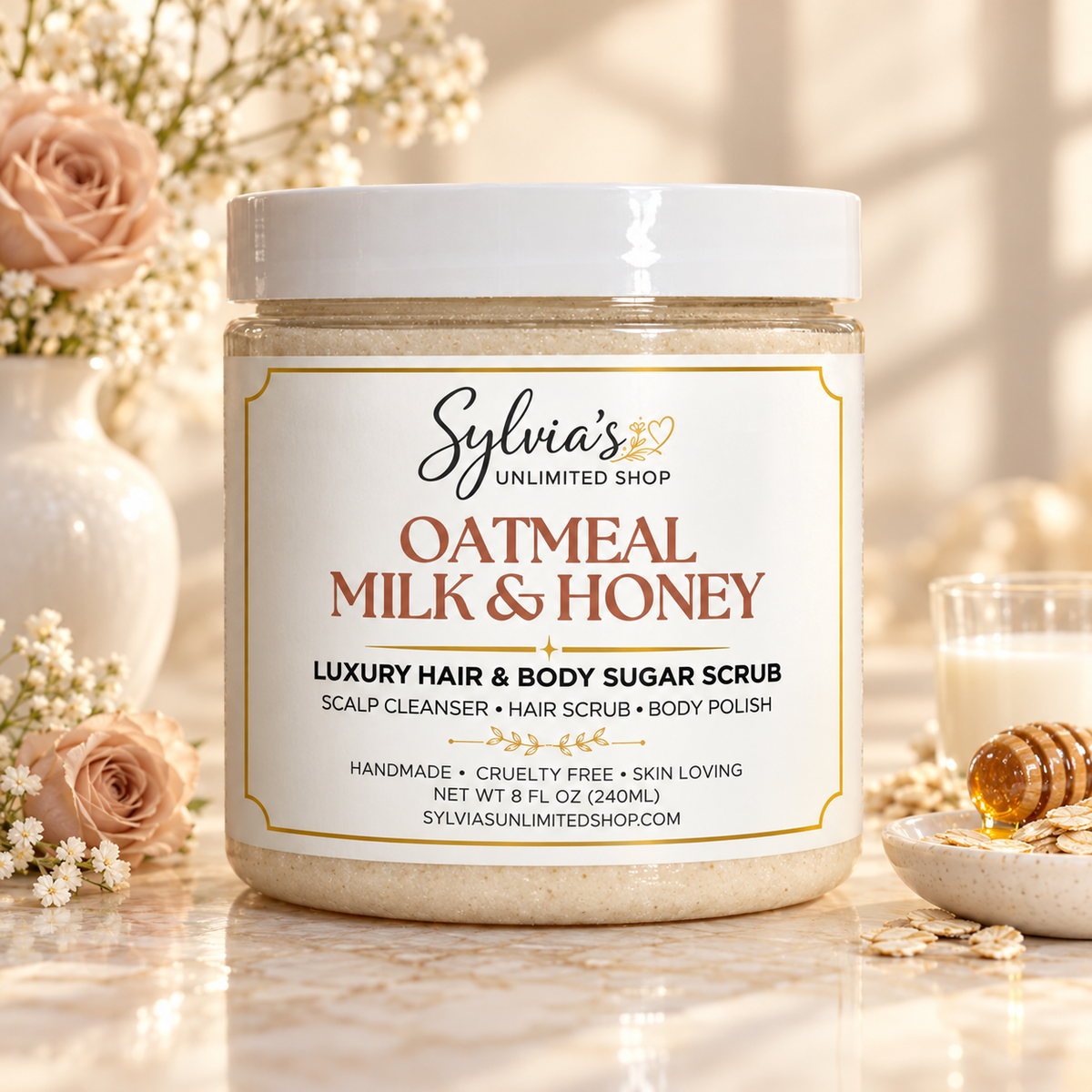Oatmeal, Milk & Honey Sugar Scrub