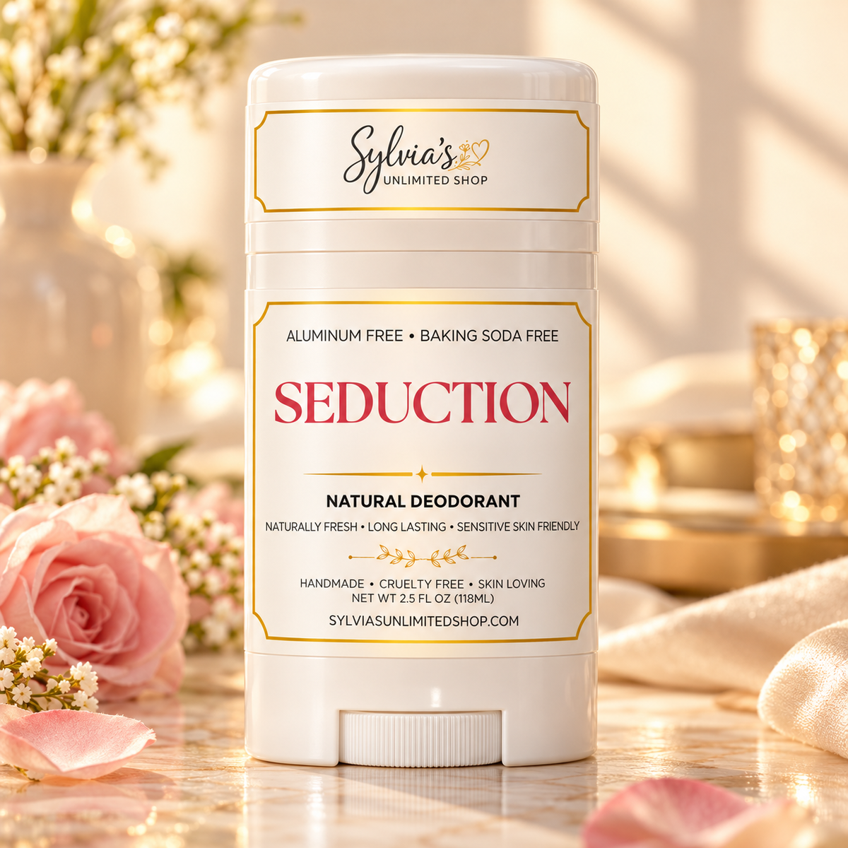 2.5oz. Seduction Type Natural Deodorant