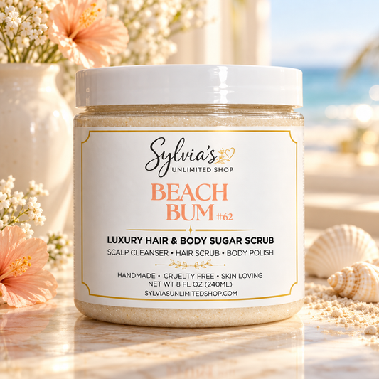 Beach Bum #62 Hair & Body Sugar Scrub