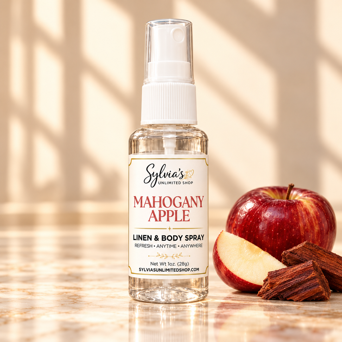 1oz. Mahogany Apple Room & Body Spray
