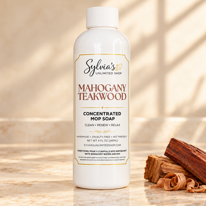 Mahogany & Teakwood Type All Natural Mop Soap