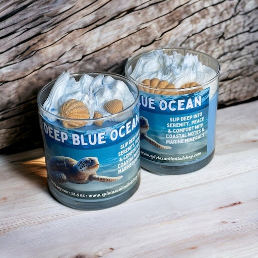 Deep Blue Ocean Candle