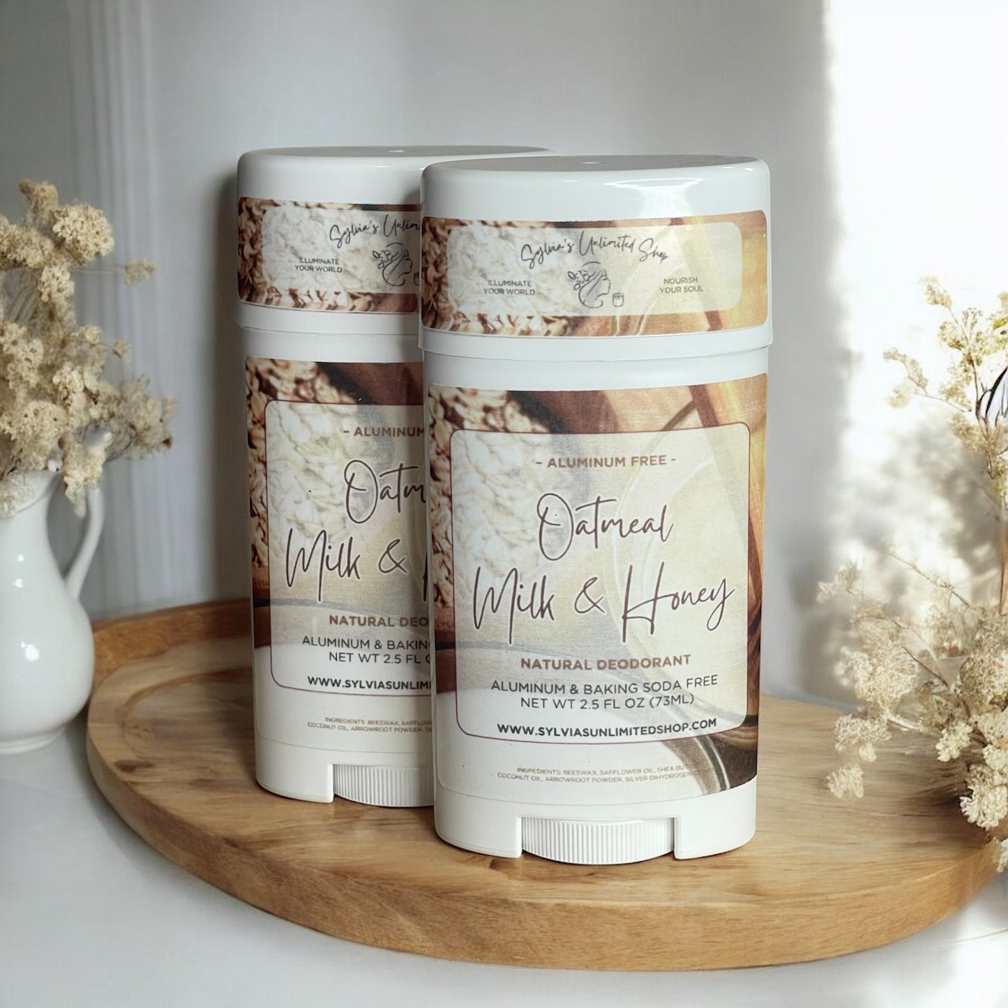 2.5oz. Oatmeal, Milk & Honey Natural Deodorant
