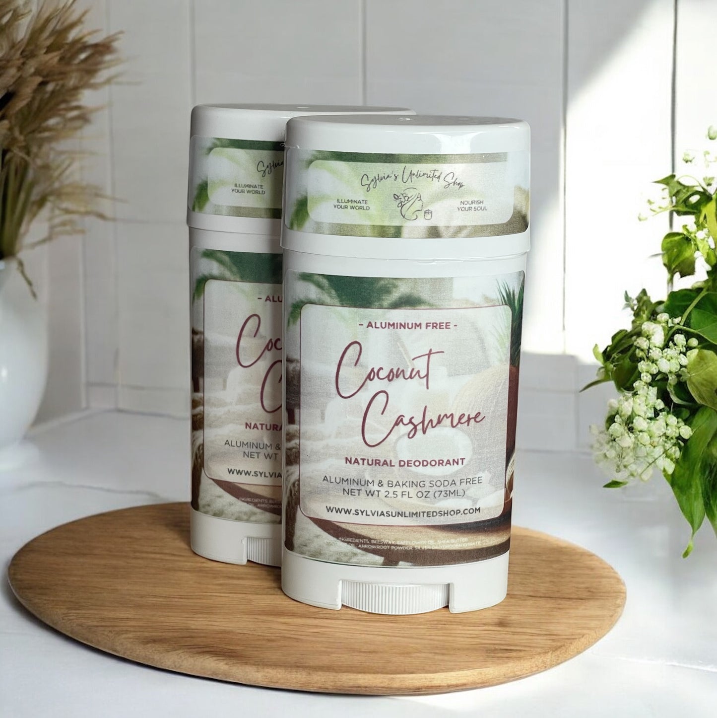 2.5oz. Coconut Cashmere Natural Deodorant
