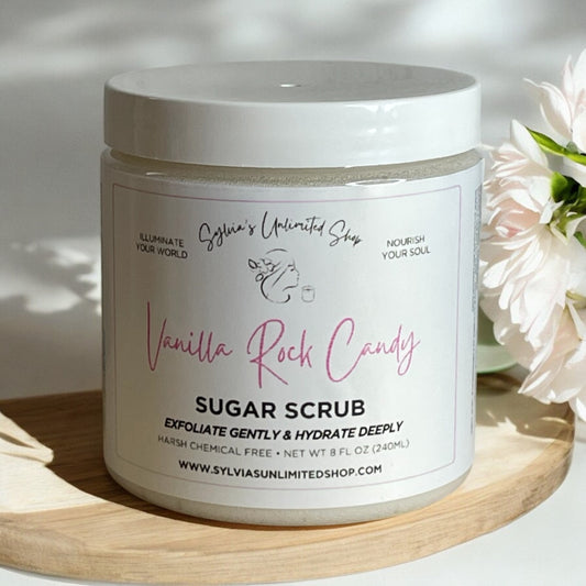 Vanilla Rock Candy Hair & Body Sugar Scrub