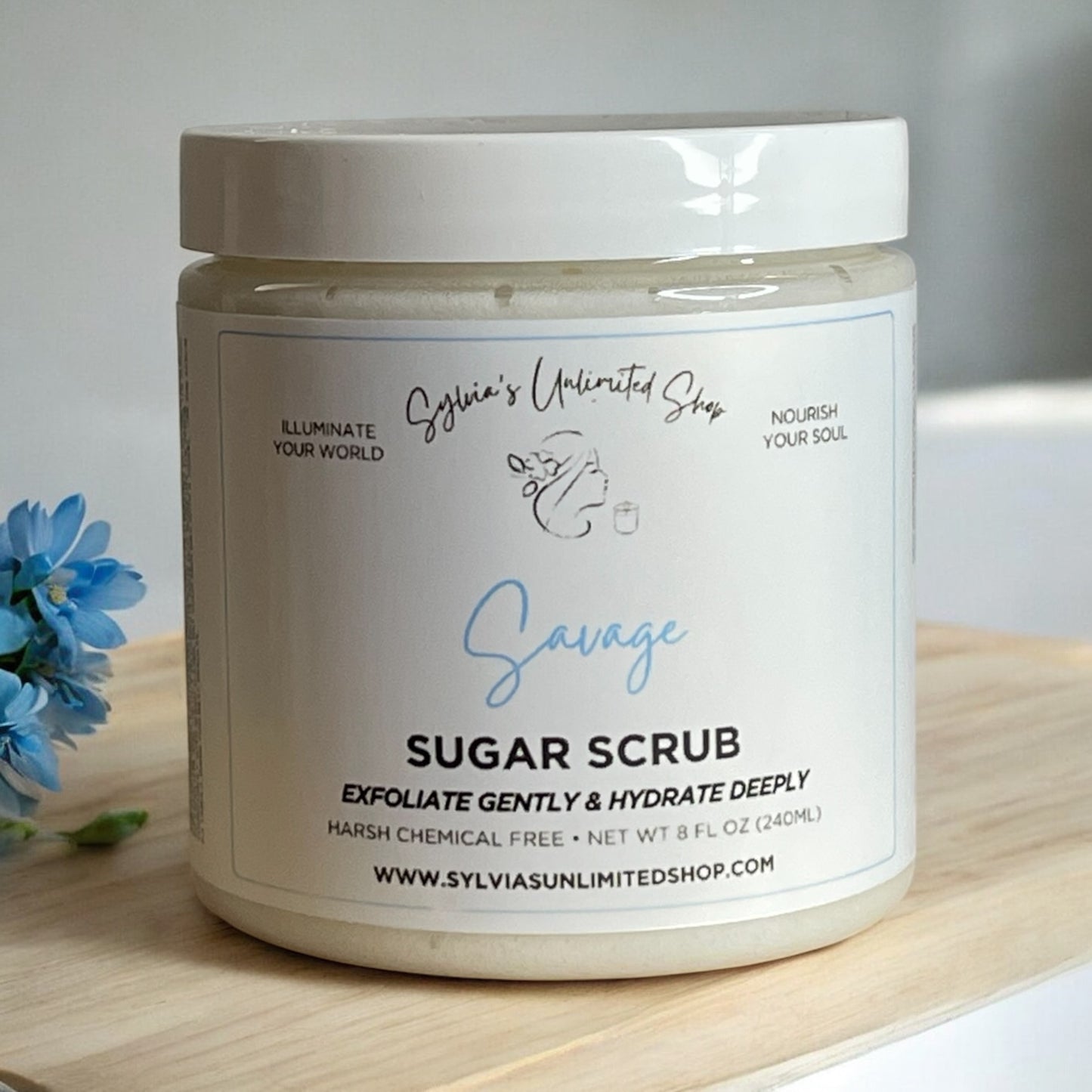 Savage Men's Hair & Body Sugar Scrub