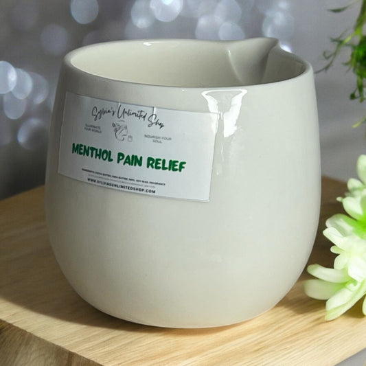 Large Menthol Pain Relief Body Oil Massage Candle