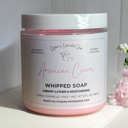 8oz. American Cream Whipped Soap