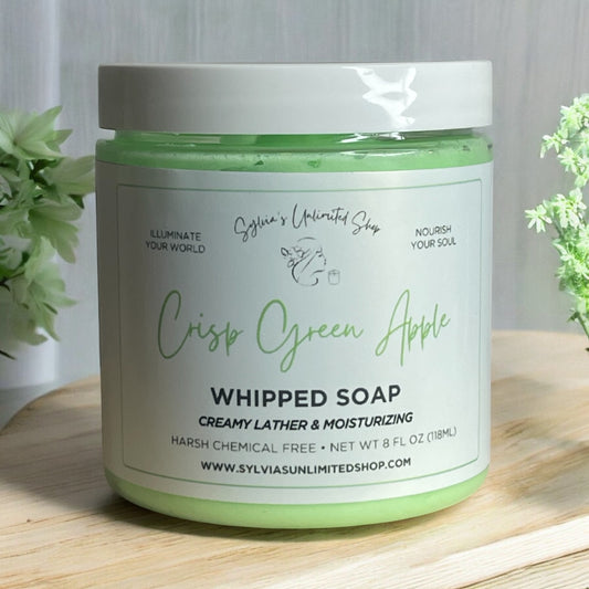 8oz. Crisp Green Apple Whipped Soap