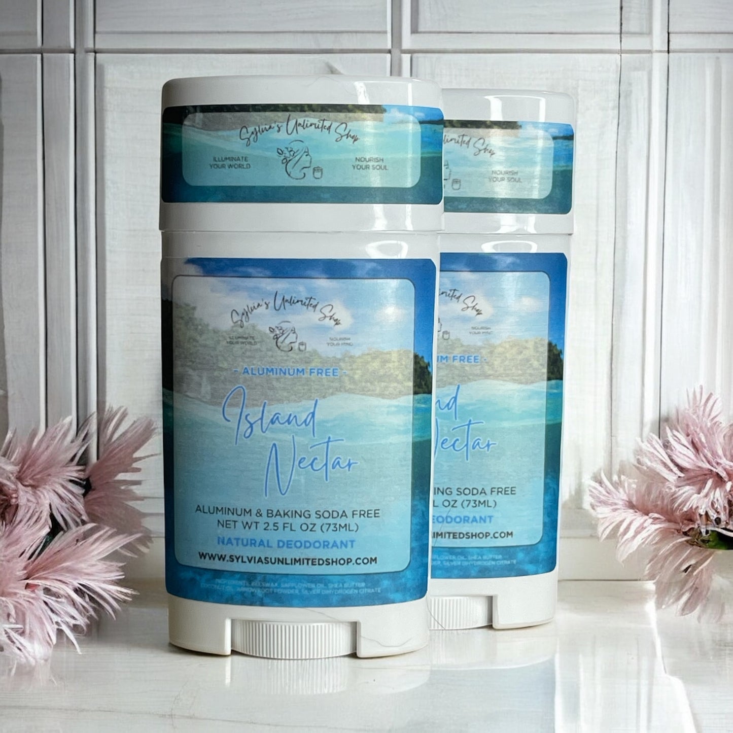 2.5oz. Island Nectar Natural Deodorant