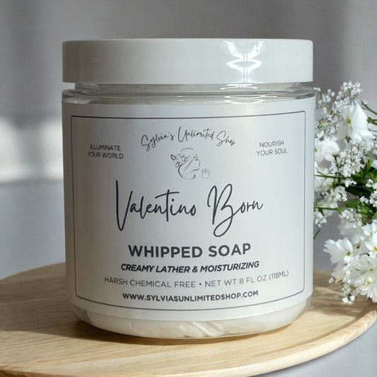 8oz. Valentino Born Type Whipped Soap