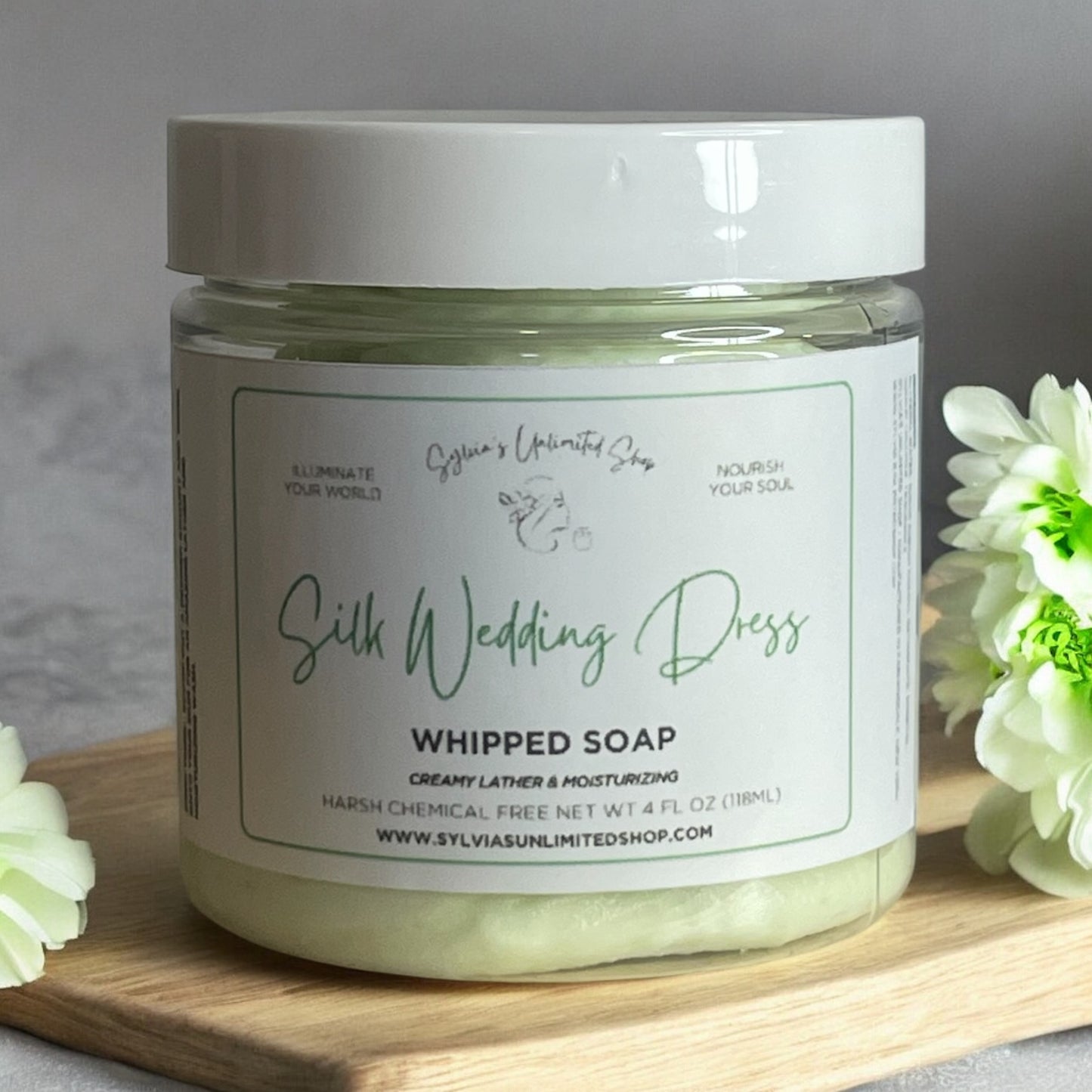 Silk Wedding Dress Whipped Soap