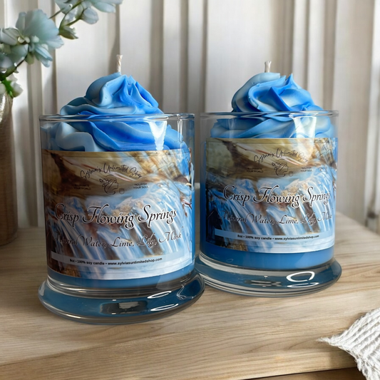 Fresh Flowing Springs 100% Soy Dessert Candle