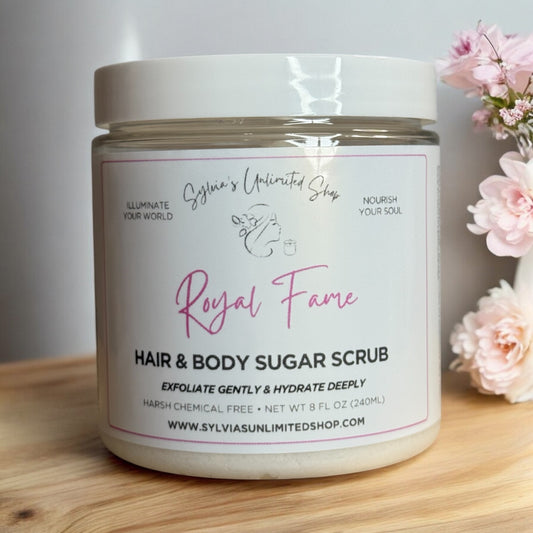 Royal Fame Hair & Body Sugar Scrub