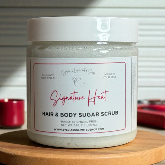 Signature Heat Men's Hair & Body Sugar Scrub