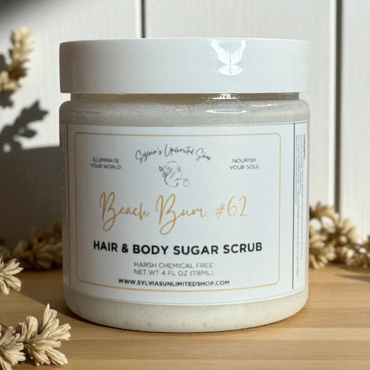 Beach Bum #62 Hair & Body Sugar Scrub