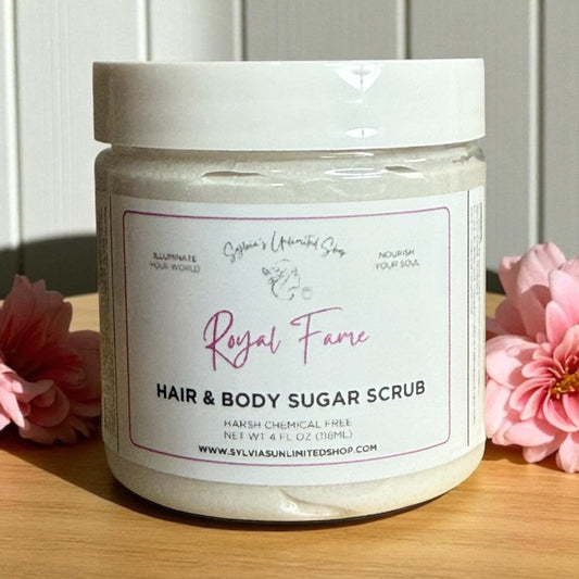 Royal Fame Hair & Body Sugar Scrub